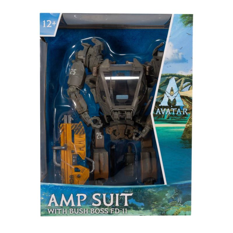 James Cameron’s Avatar The Way of Water AMP Suit with Bush Boss FD-11 7″ figure scale McFarlane Toys