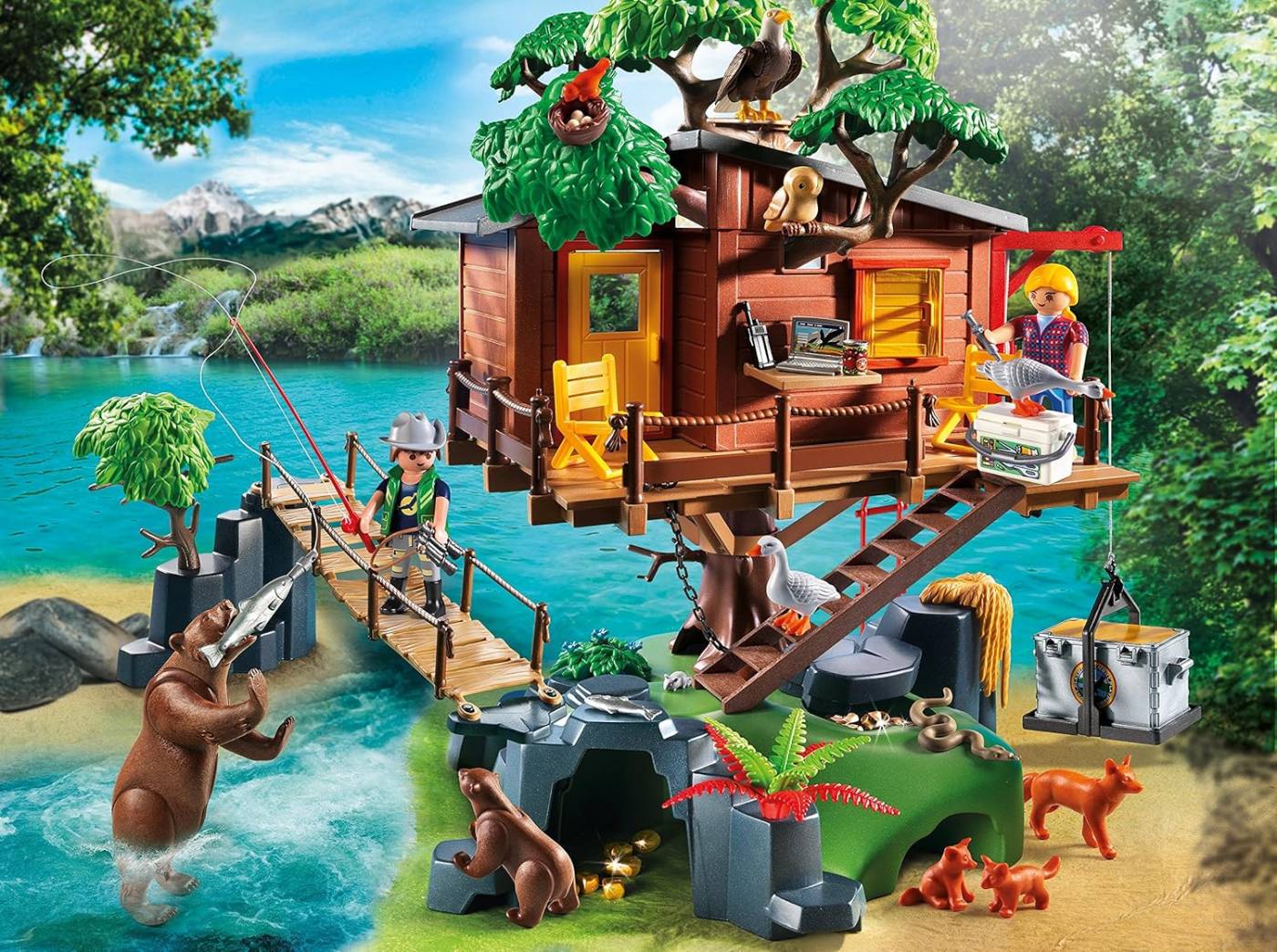 Playmobil Wild Life 5557 Adventure Tree House (Retired Set) - Image 2