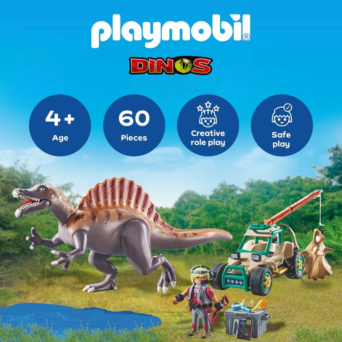Playmobil Dinos 71820 Spinosaurus Attack - Image 2
