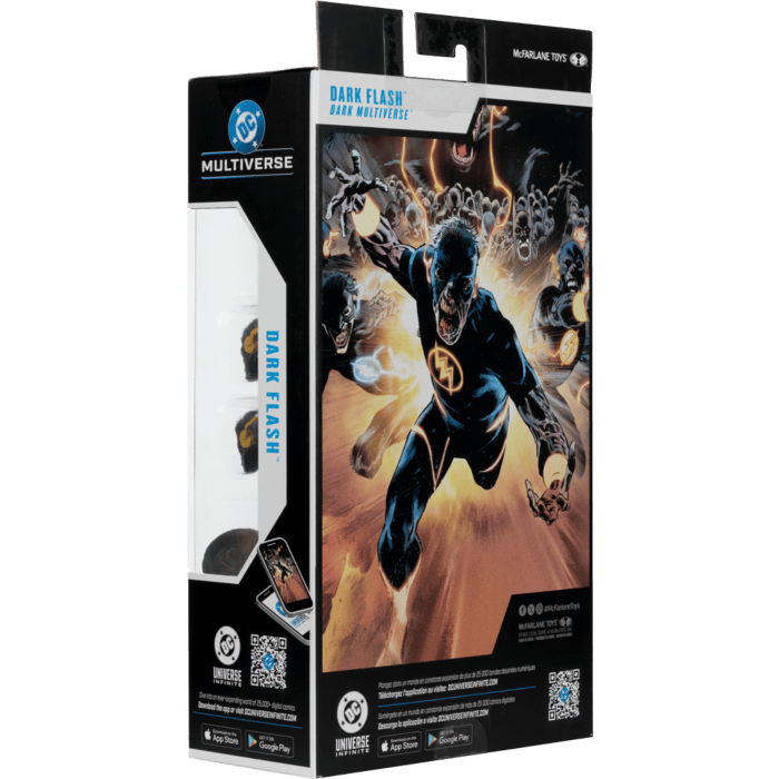DC Multiverse Dark Flash (Dark Multiverse) (Red Platinum) 7″ figure McFarlane Toys - Image 3