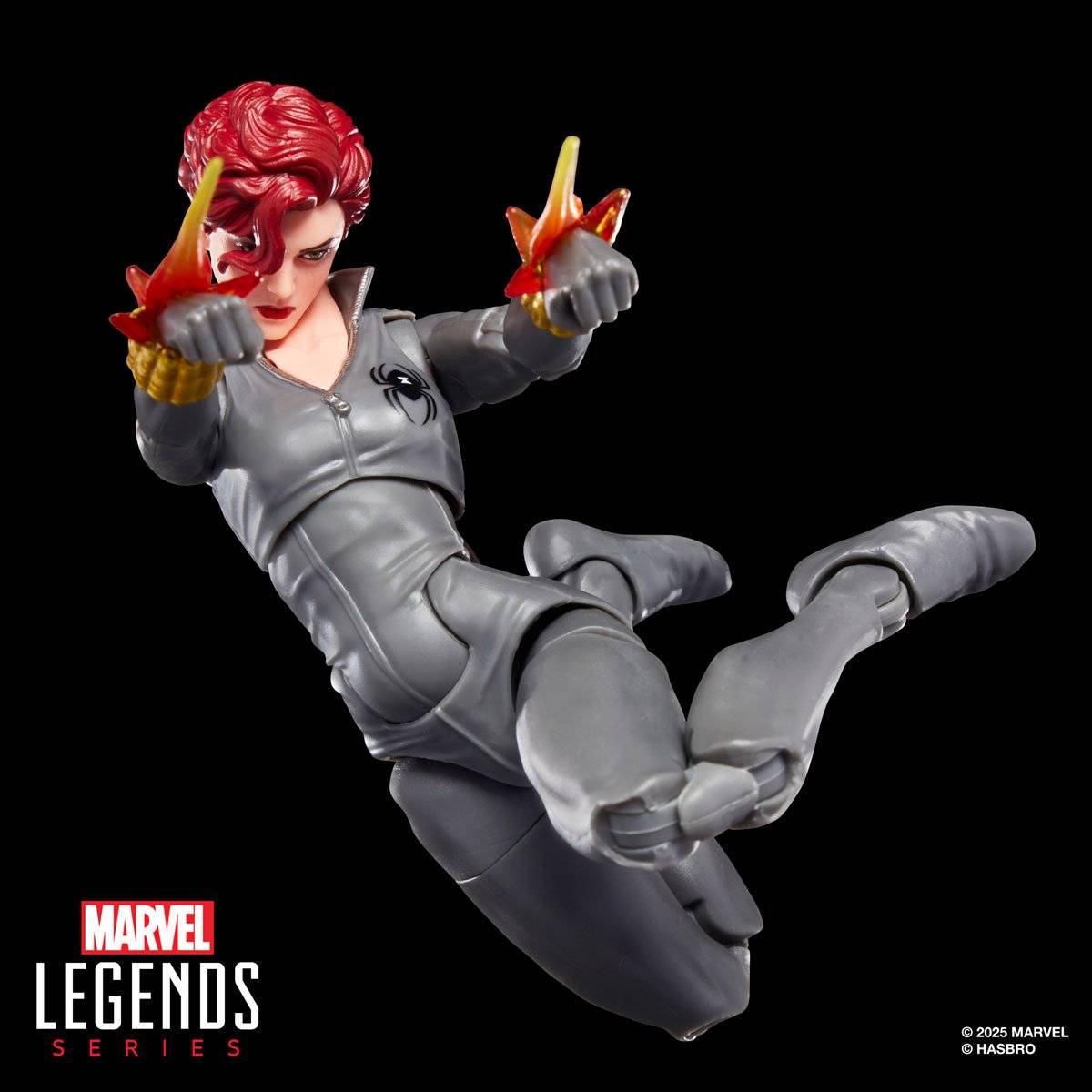 Marvel Legends Uncanny X-Men – Black Widow 6″ Figure with mini comic - Image 8