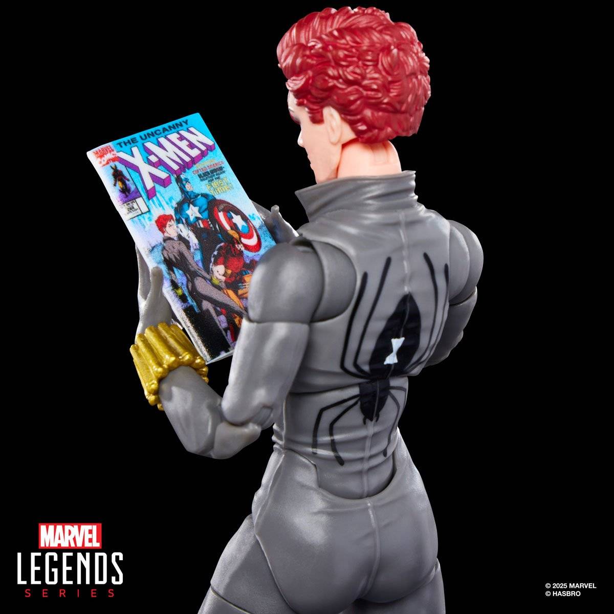 Marvel Legends Uncanny X-Men – Black Widow 6″ Figure with mini comic - Image 10