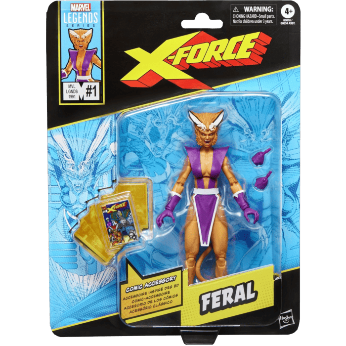 Marvel Legends X-Force – Feral 6″ Figure with mini comic