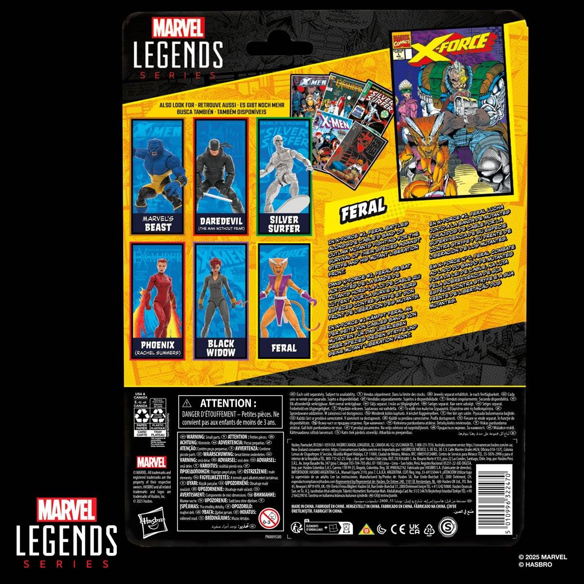 Marvel Legends X-Force – Feral 6″ Figure with mini comic - Image 2