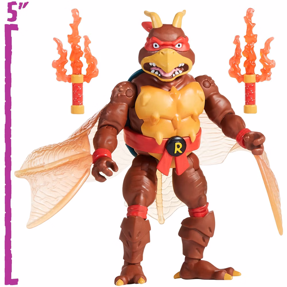 TMNT x Godzilla crossover Set of 3 Turtles Leo Mikey Raph; Rodan Ghidorah - Image 10