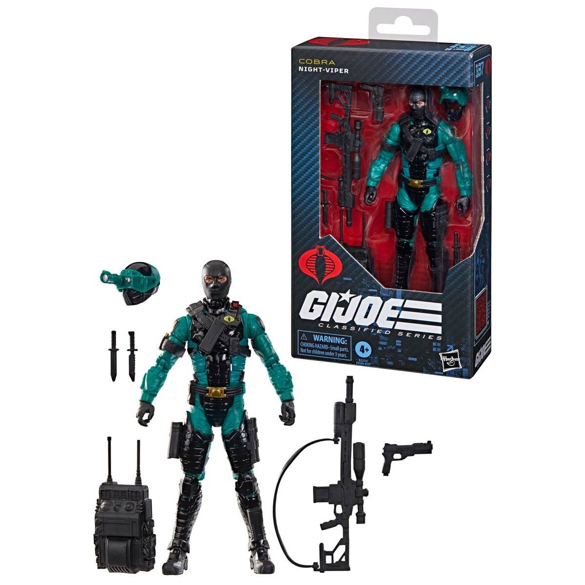 G.I. Joe – Night-Viper #187 Classified Series 6″ Scale Action Figure - Image 2