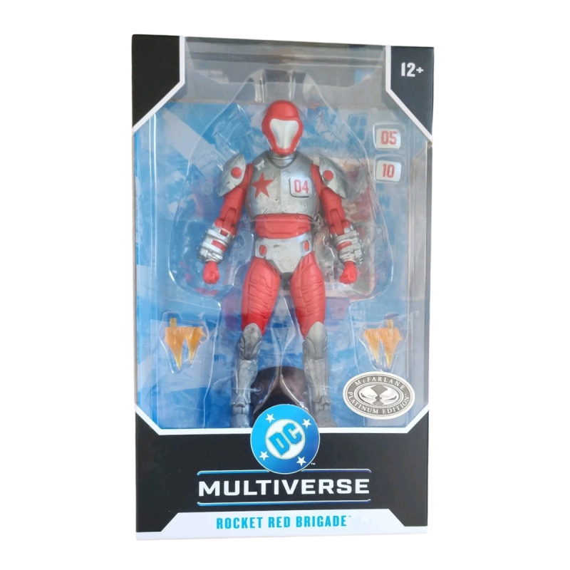 DC Multiverse Rocket Red Brigade (Platinum variant) 7″ figure McFarlane Toys