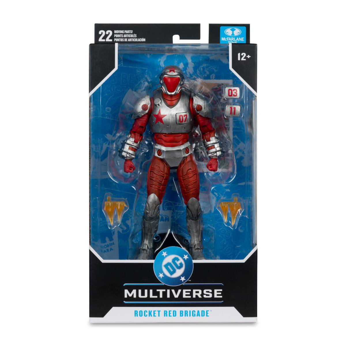 DC Multiverse Rocket Red Brigade 7″ figure McFarlane Toys - Image 2