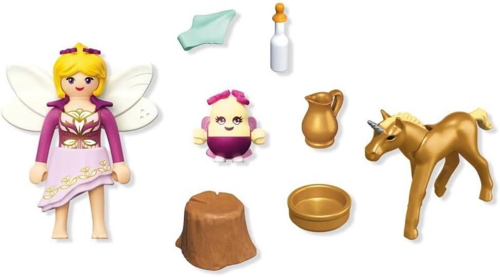 Playmobil Fairies 71844 Golden Unicorn Foal with Fairy - Image 2
