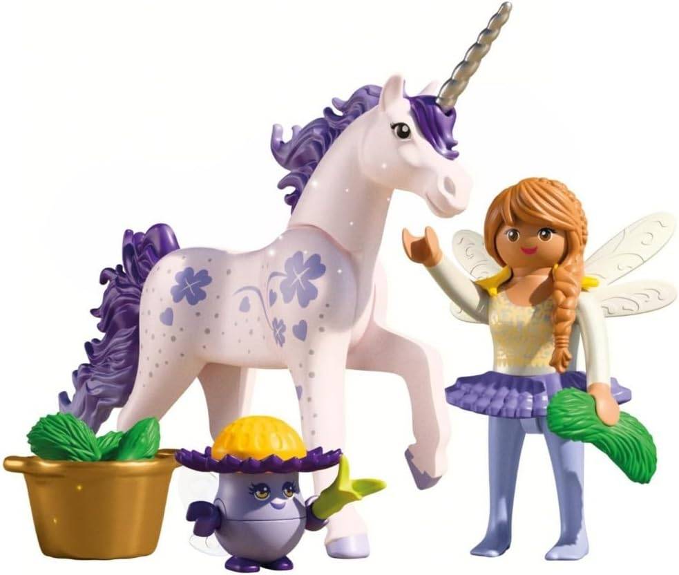 Playmobil Fairies 71843 Collectible Unicorn Lucky Lavender with Fairy - Image 2