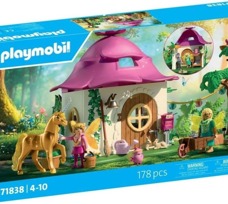 Playmobil Fairies 71838 Fairy Home with Golden Unicorn