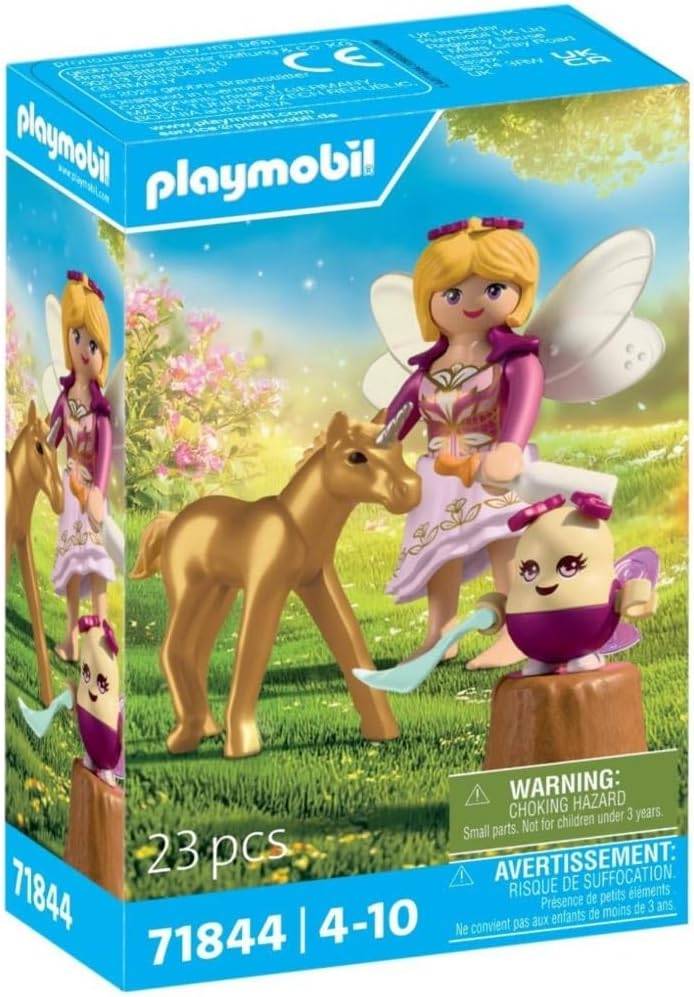 Playmobil Fairies 71844 Golden Unicorn Foal with Fairy