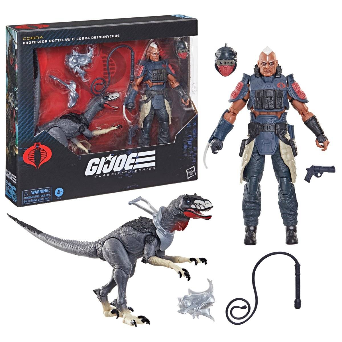 G.I. Joe – Professor Rottclaw and Cobra Deinonychus #196 Classified Series 6″ Scale Action Figure - Image 2