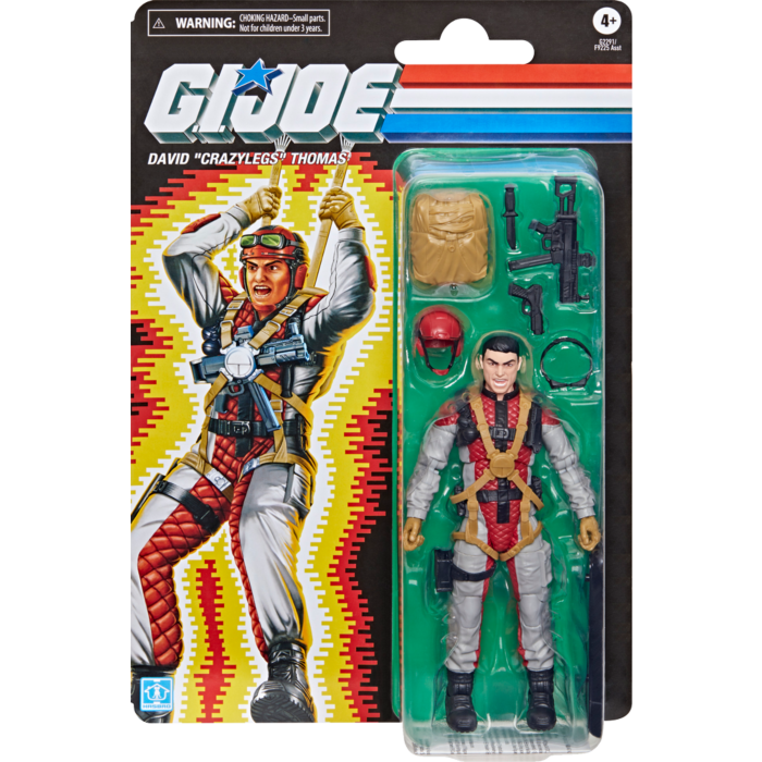 G.I. Joe Retro – David “Crazylegs” Thomas Classified Series 6″ Scale Action Figure