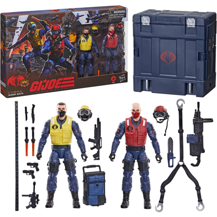 G.I. Joe – Cobra Ramp Rats, Cobra Rattler Ground Crew #195 Classified Series 6″ Scale Action Figure 2 pack