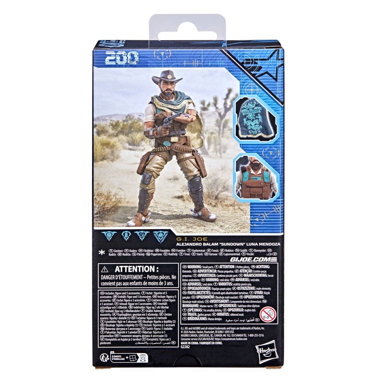 G.I. Joe – Alejandro Balam Sundown Luna Mendoza #200 Classified Series 6″ Scale Action Figure - Image 2