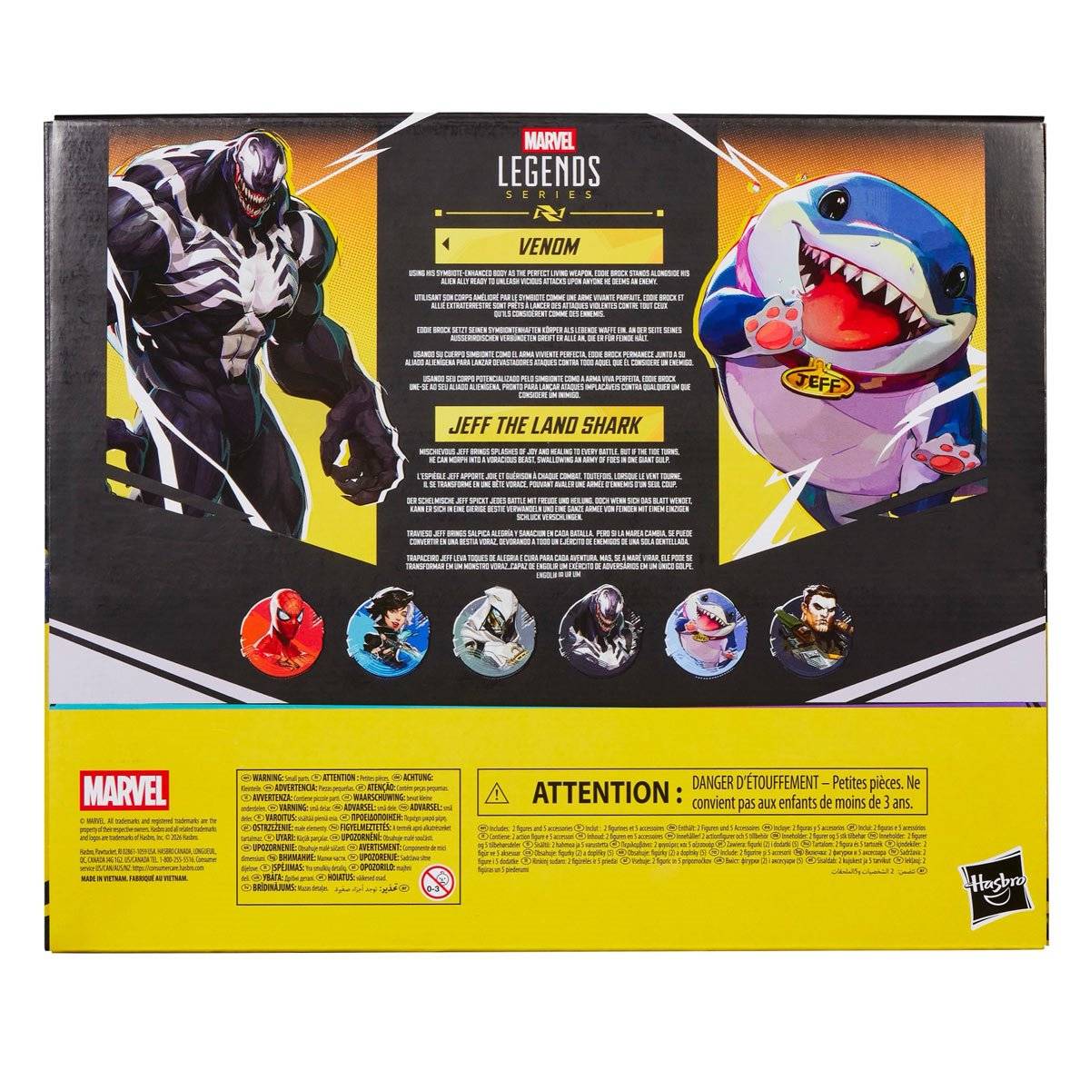 Marvel Legends Marvel Rivals: Venom & Jeff the Land Shark 6-inch scale figure 2 pack - Image 2