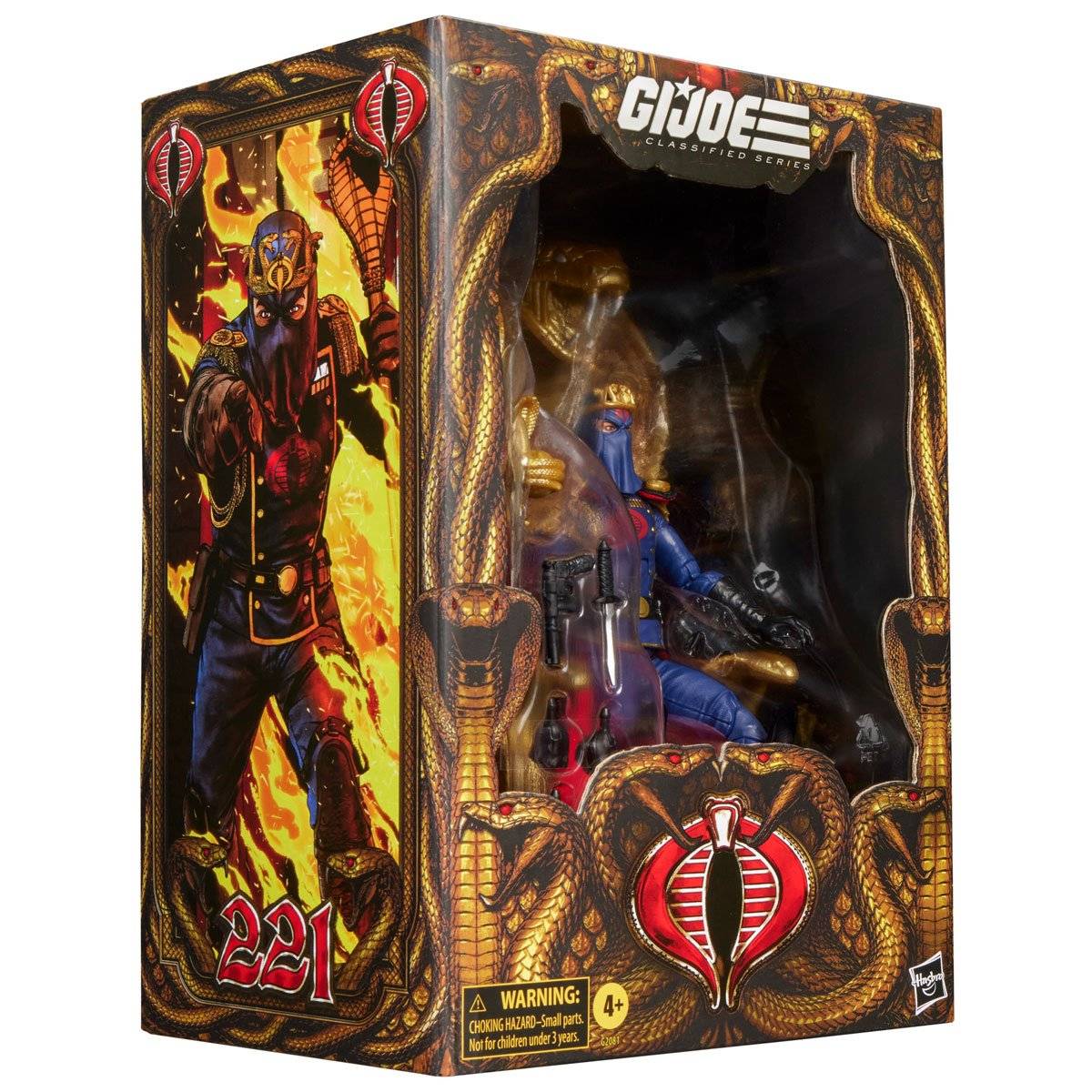 G.I. Joe – Cobra Commander Dress Uniform & Throne #221 Classified Series 6″ Scale Action Figure - Image 2