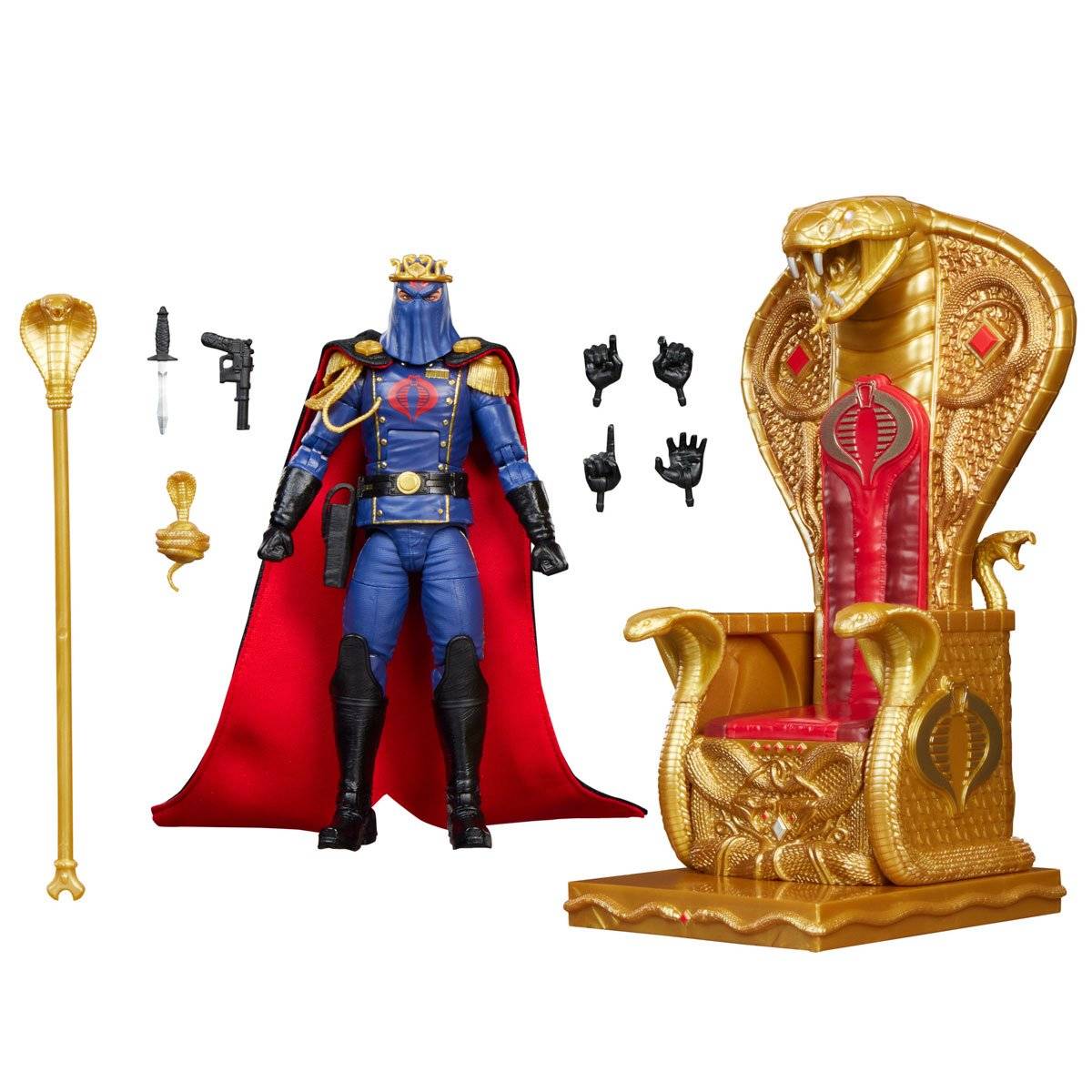 G.I. Joe – Cobra Commander Dress Uniform & Throne #221 Classified Series 6″ Scale Action Figure - Image 5