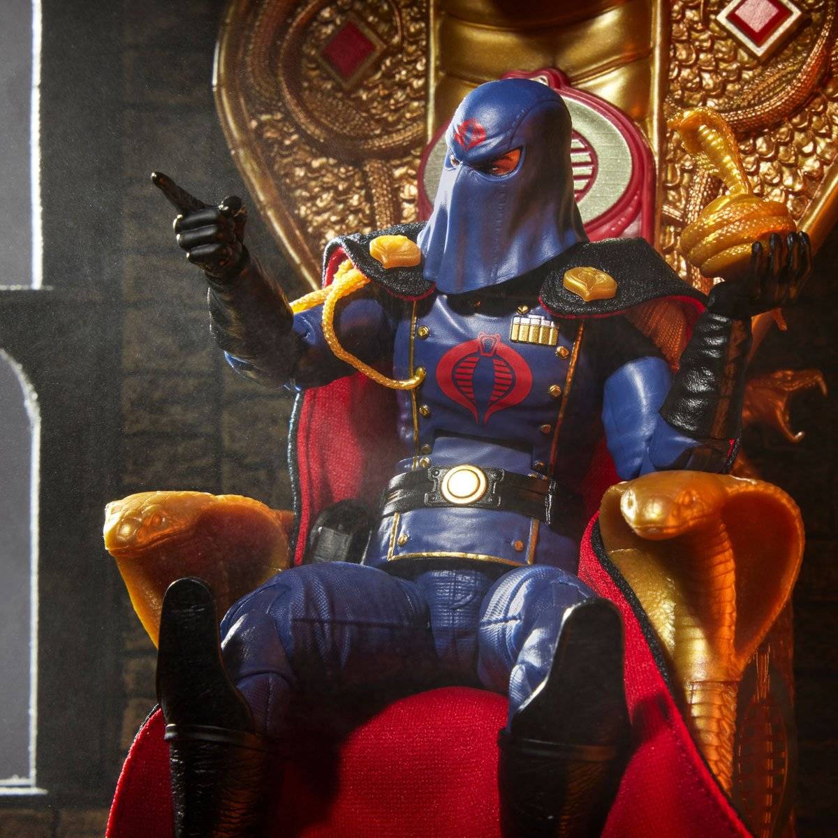 G.I. Joe – Cobra Commander Dress Uniform & Throne #221 Classified Series 6″ Scale Action Figure - Image 8