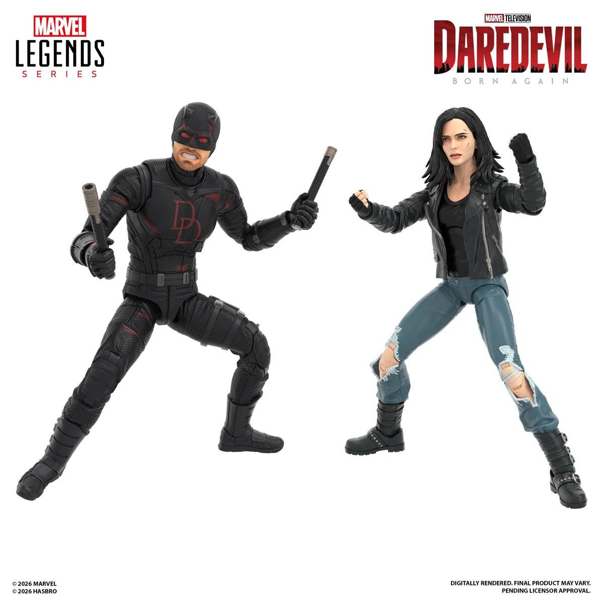 Marvel Legends Daredevil: Born Again – Daredevil & Jessica Jones 6-inch scale figure 2 pack - Image 3