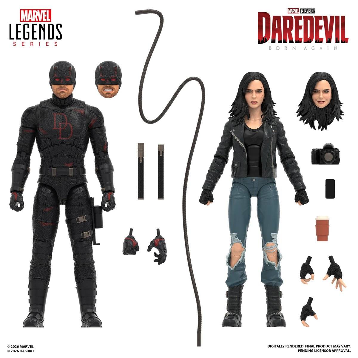 Marvel Legends Daredevil: Born Again – Daredevil & Jessica Jones 6-inch scale figure 2 pack - Image 4